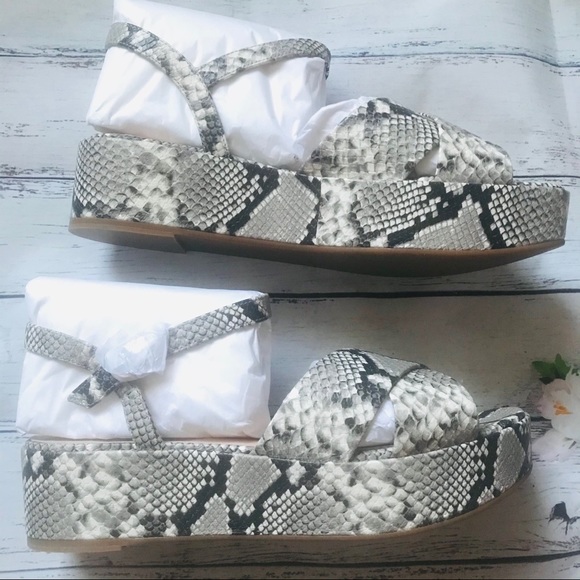 Kate Spade Bunton Leather Flatform Sandals Sz 8.5 - Picture 4 of 7